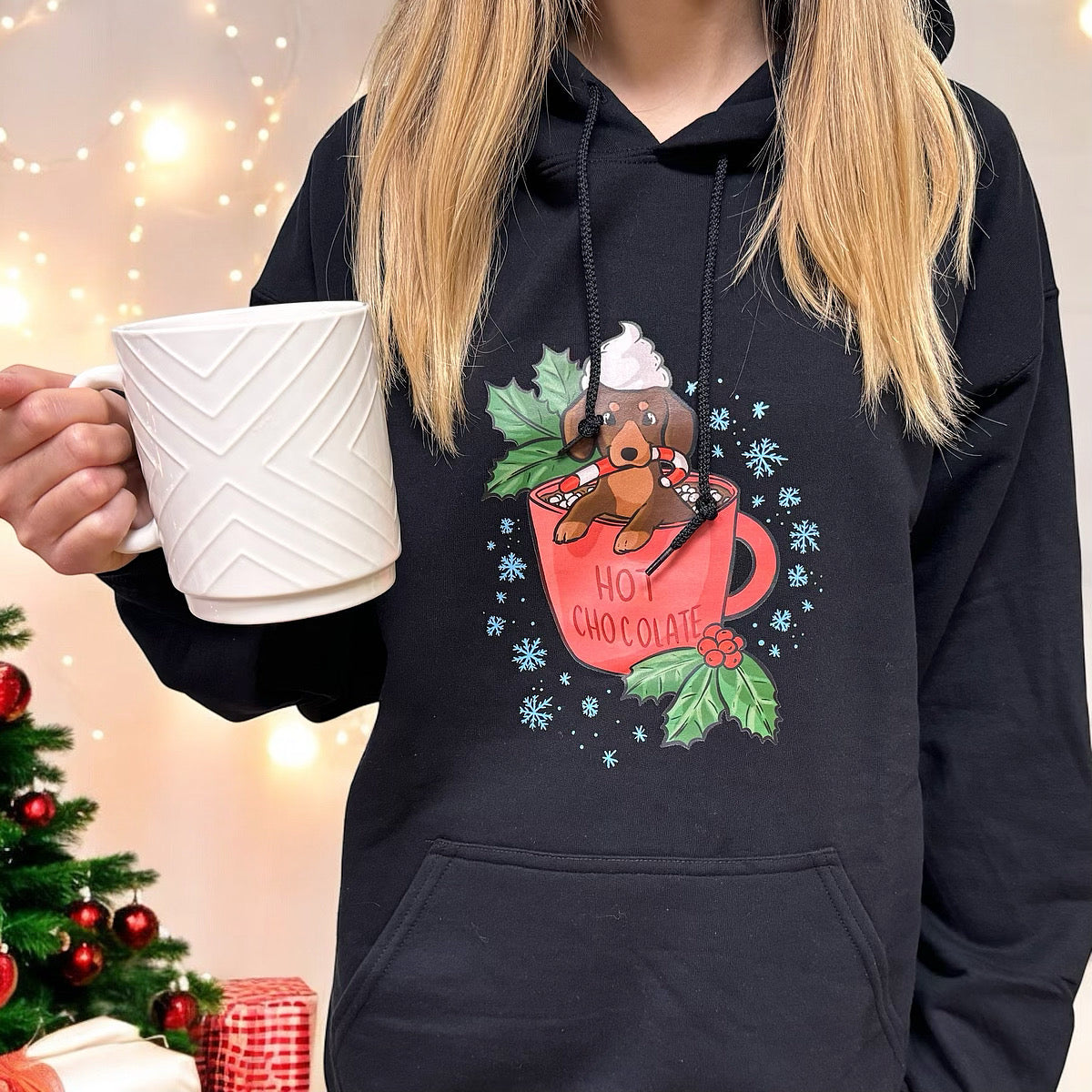 Hot Chocolate Dachshund Hoodie