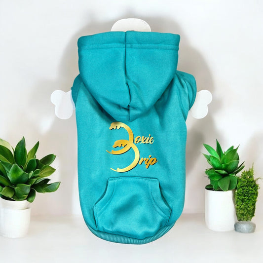 Doxie Drip Logo Dog Hoodie