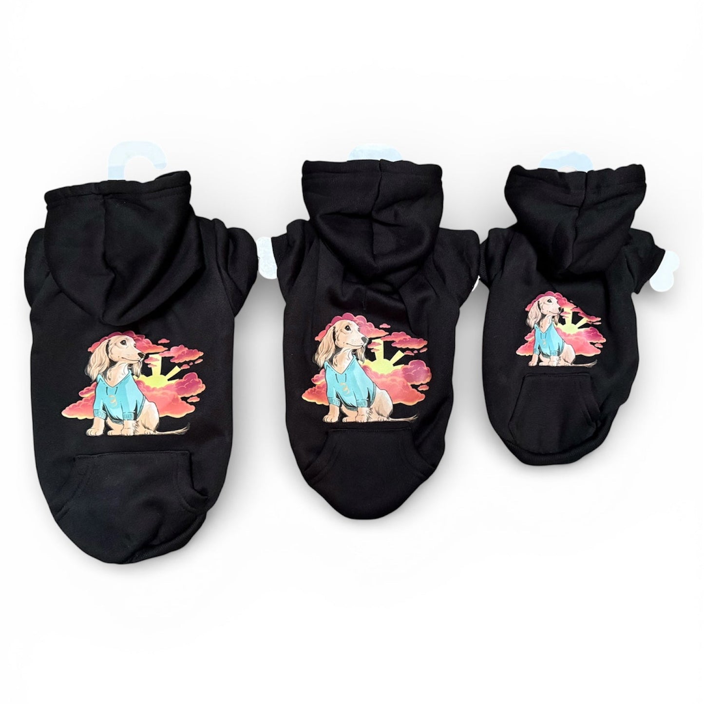 Sunset Dachshund Dog Hoodie