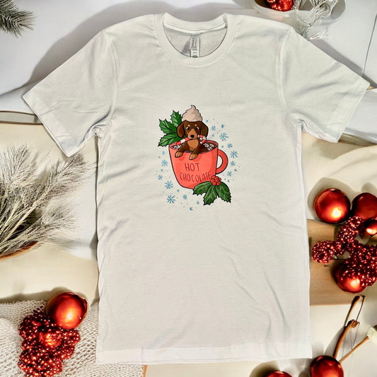 Hot Chocolate Dachschund Tee