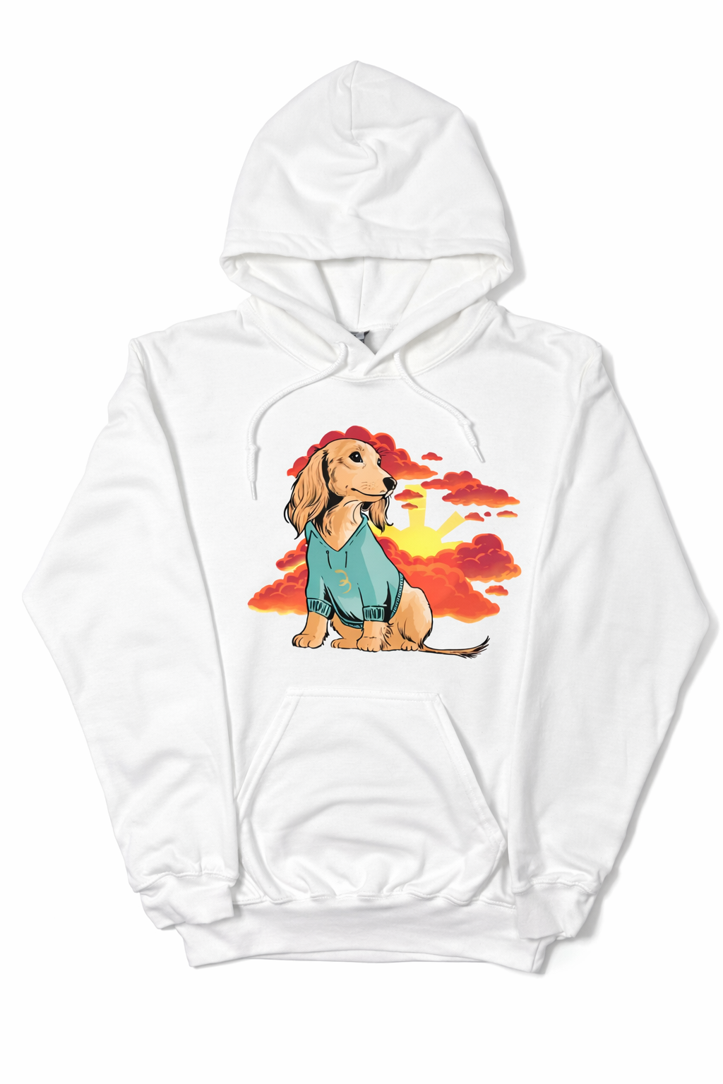 Sunset Dachshund Hoodie