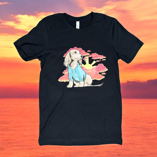 Sunset Dachshund Tee