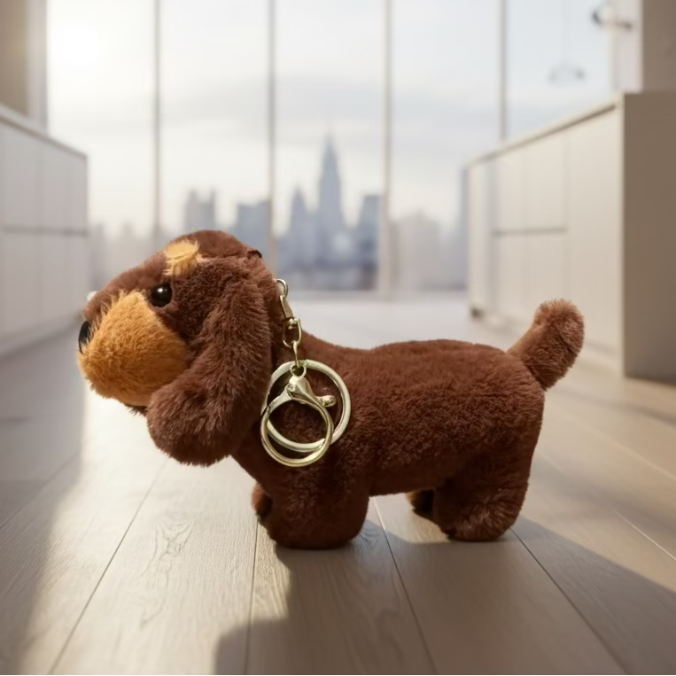 Doxie Plush Keychain