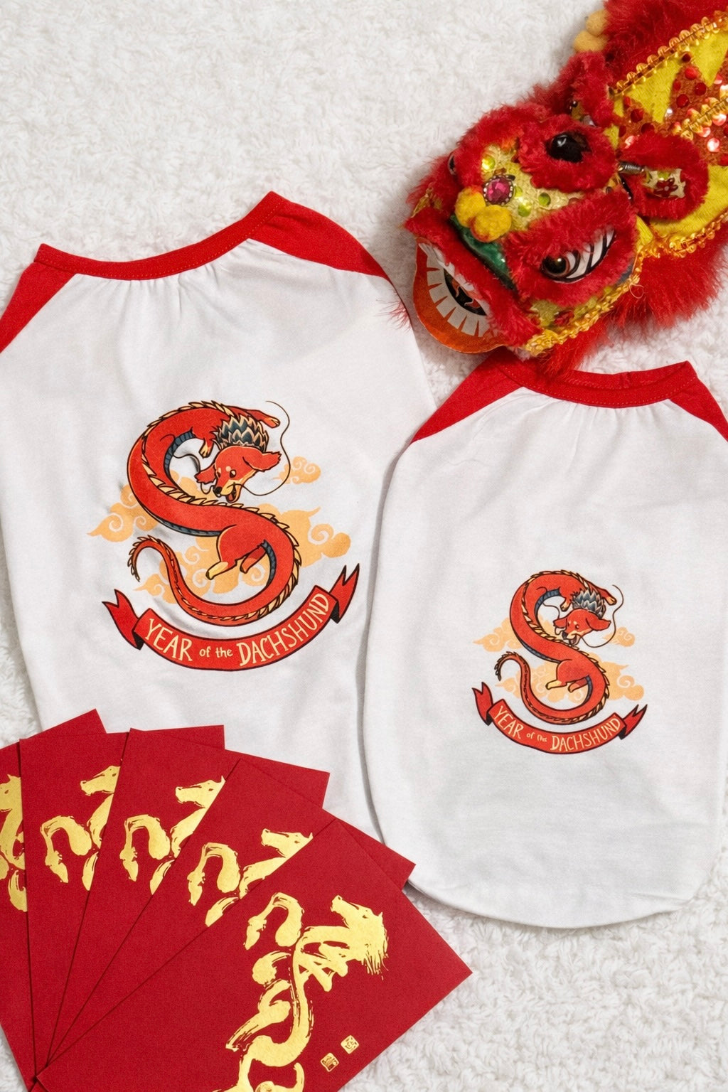 Year of the Dachshund Dog Raglan Tee
