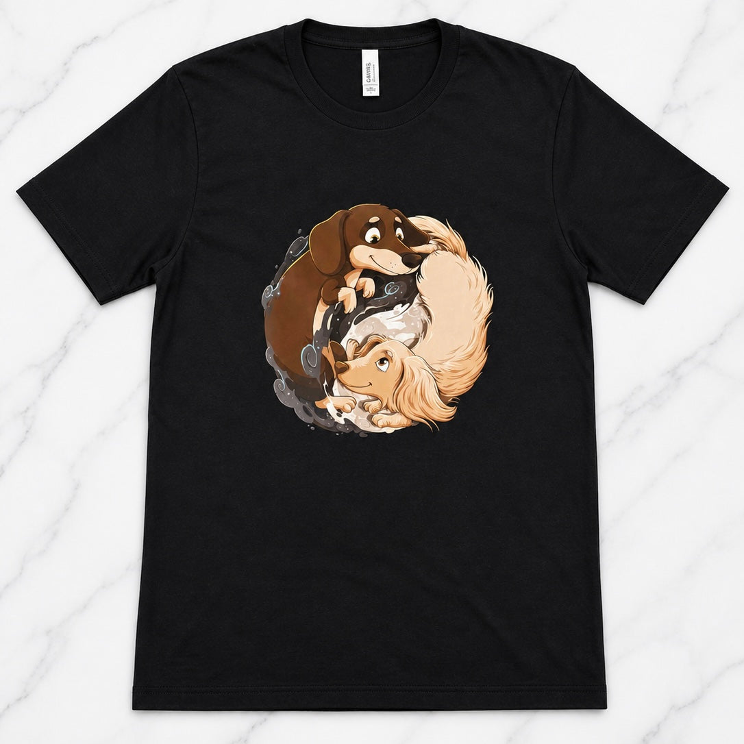 Yin Yang Dachshund Tee